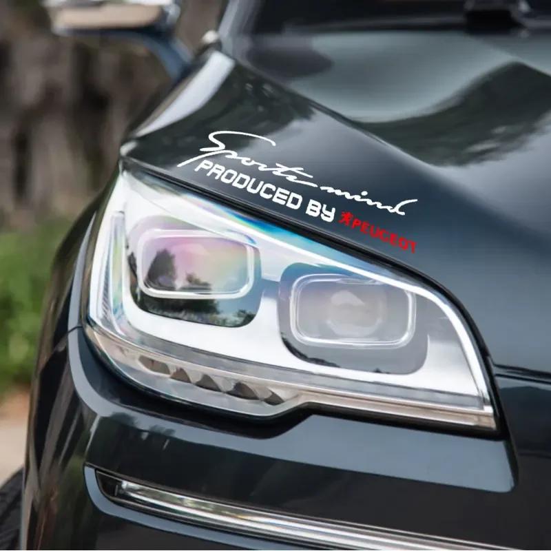 Car Reflective Headlight Eyebrow Decoration Sticker Decal For Peugeot 206 307 308 3008 207 208 407 508 2008 107 106 Accessories