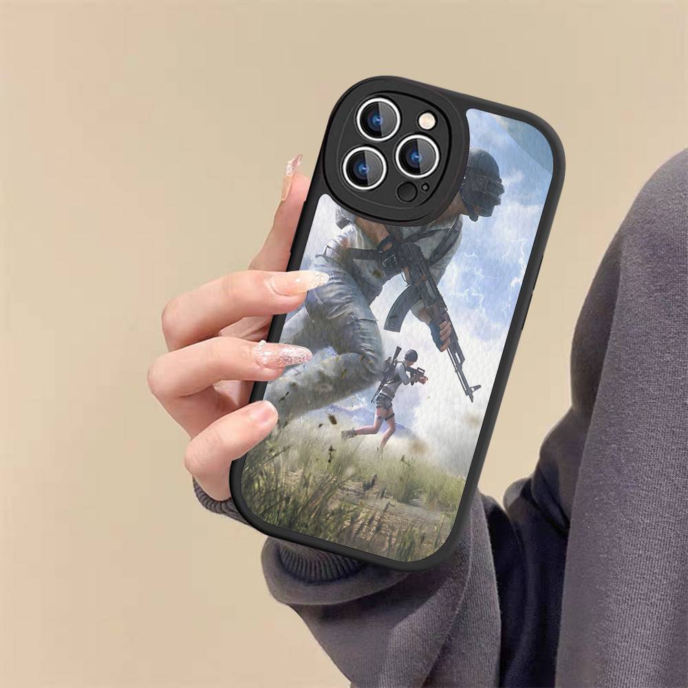 

Game P-PUBG B-BATTLEGROUNDS Phone Case For IPhone 11 12 13 14 15 16 Pro Max Plus Leather Cover iphone XS MAX