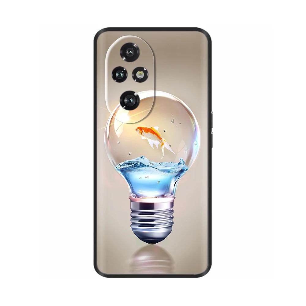 Für Honor 200 Pro Hülle Niedlich Weich Silikon TPU Coque Funda für Honor 200 Pro honor200 Handyhülle Schwarz Capas Für Honor 200 Lite