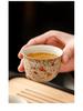 High-End Flint Red Gongfu Tea Set with Ceramic Kettle, Teacups, and Teaplatters