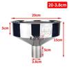 Large Stainless Steel Non-Magnetic Fueling Funnel for Industrial Tanks