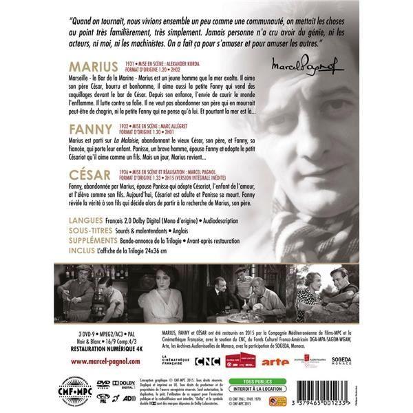 La trilogie : marius, fanny, césar dvd