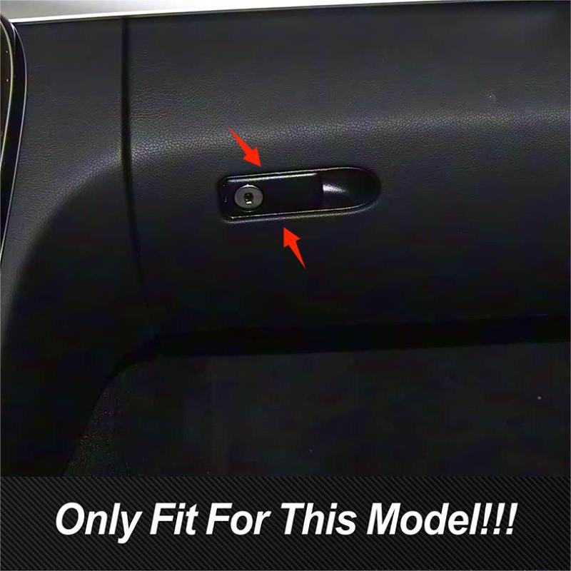 Carbon Fiber Car Accessories Co-pilot Storage Box Switch Panel Decals Cover Sticker For Mercedes Benz C Class W205 GLC X253
