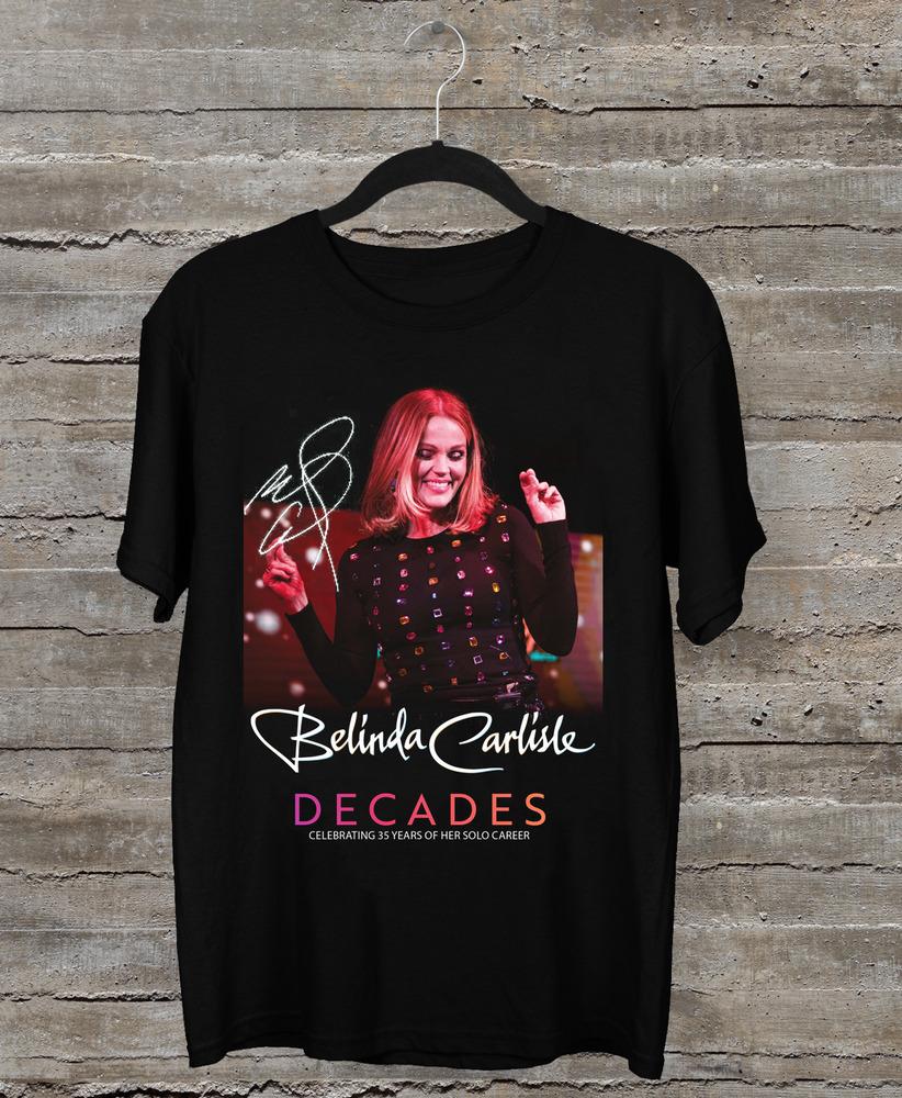 

NEW Belinda Carlisle Decades Tour 2023 Black All Size Shirt Cotton Unisex T-Shirt XL