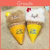 Bold Bear Ice Cream Plush Keychain With Soft Material For Collectors And Fans
