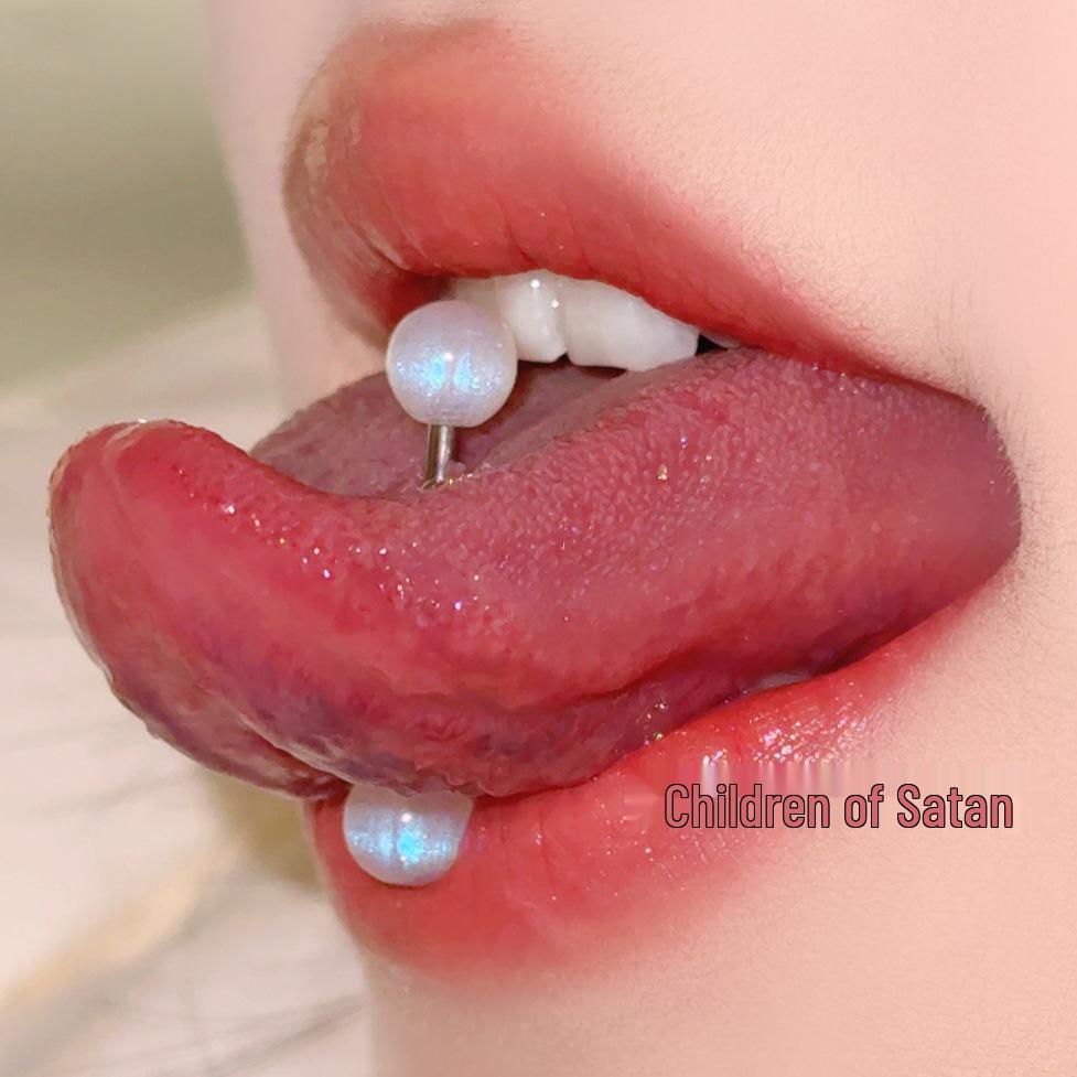 Satan's Child: Stylish & Comfy Tongue Ring - Hot & Flashy Ins Style