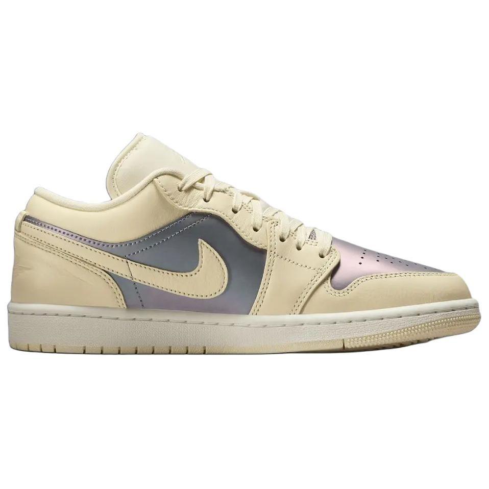 Jordan Air Jordan 1 Résistantes à l'abrasion Basses Vintage Chaussures de Basketball pour Femmes Beige IH4110-104