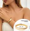 Exaggerated metal arc plain ring bracelet bracelet wide surface multi-layer simple bracelet