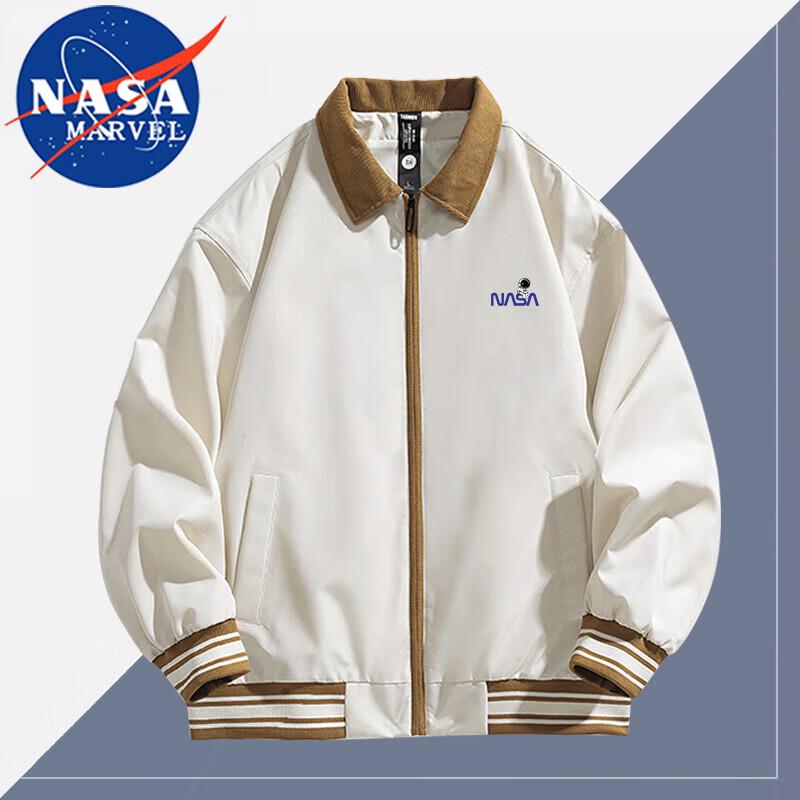 

NASA MARVEL Men s Loose Flight Baseball Jacket 2XL