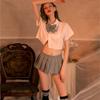 Sexy Student Dress Sexy Jk Uniform Seduction Hot Pleated Skirt Cosplay Suit