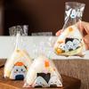 Transparent Rice Ball Packing Bag Disposable Triangle Bag Rice Ball Wrapper  Food Packaging