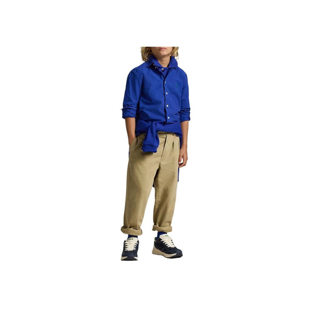 Polo Ralph Lauren Chemise Décontractée Coton Oxford Teint en Pièce Manches Longues Enfants Chemises Enfants 323858909-025