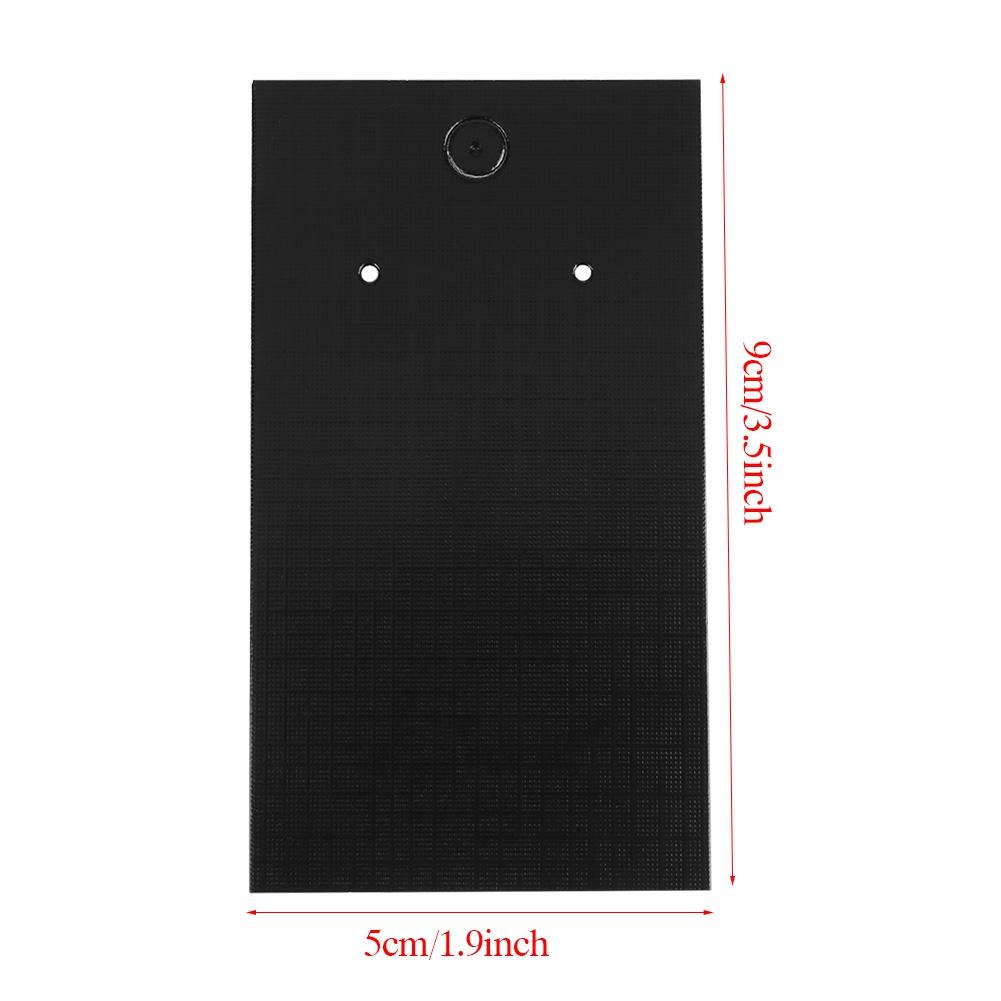 100 Piece Earring Card Holder Set, Black Earring Card Holder Cards with Self-Sealing Bags Earring Card Holder Cards for Earrings Necklaces Pendants Di