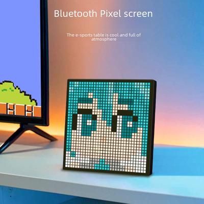 Επιτραπέζιο LED Bluetooth με Οθόνη Pixel και DIY Επιτοίχιο Πλαίσιο Pixel Φως Ατμόσφαιρας