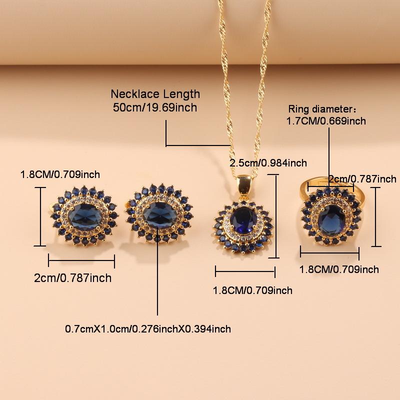 Brazil Italy Elegant Women Luxury Wedding Jewelry Sets Gold Plated Earrings Necklace Pendant Ring Bracelet For Women Gift
