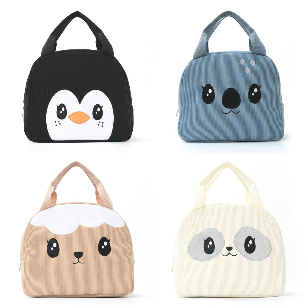 Borsa termica da pranzo pinguino per bambini con design portatile e ritenzione del calore