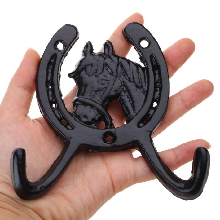 Decorative Iron Horseshoe Wall Hook Clothes Hook Clothes Hanger for Children