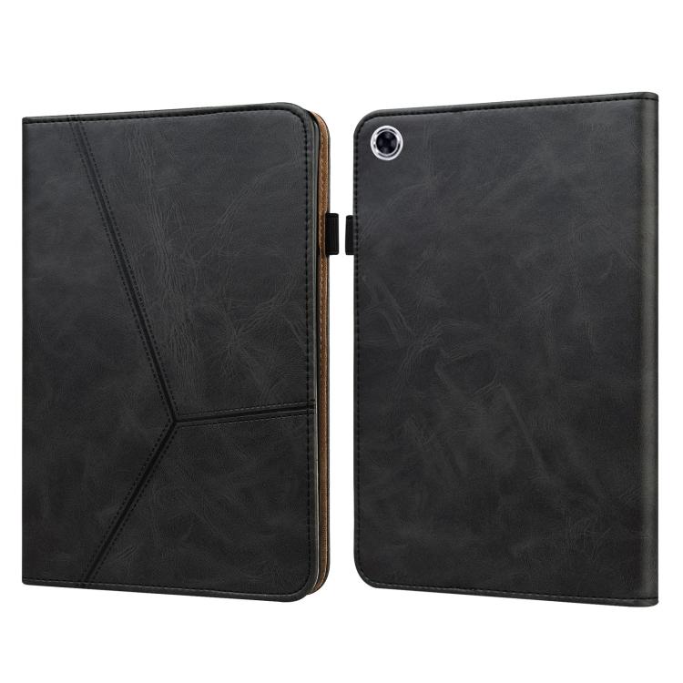 

Solid Color Stripe Embossed Leather Tablet Case For Samsung Galaxy Tab A9 чёрный