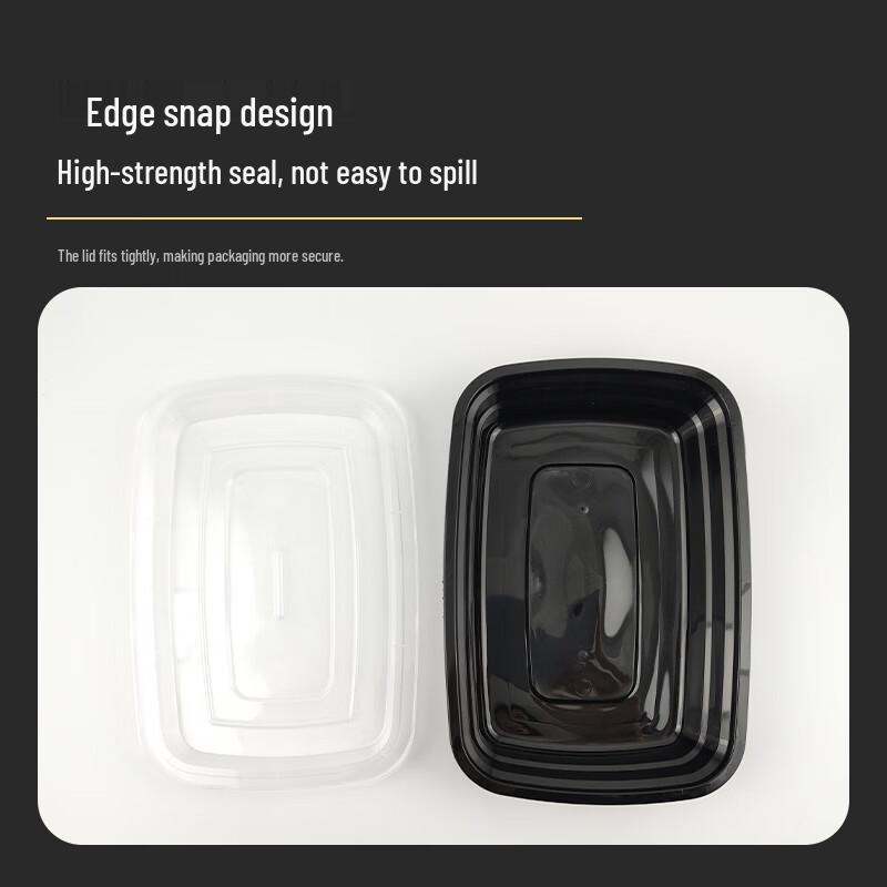 Kangjiejiaxin 1250ml Rectangular Disposable Food Containers (150 Sets)