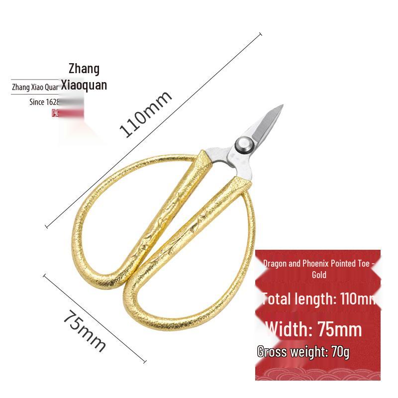 Stainless Steel Alloy Groove Pointed Nail Scissors for Manicure and Toenails