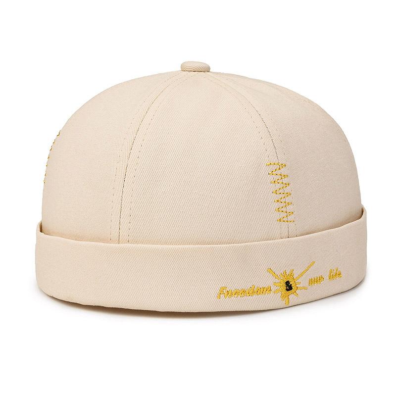 Melon hat children's niche street dance hat personality beanless round hat sailor man