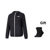 Puma Logo Veste de Course Confortable Coupe-Vent à Capuche Respirante Vestes Femmes Noir 672909-52