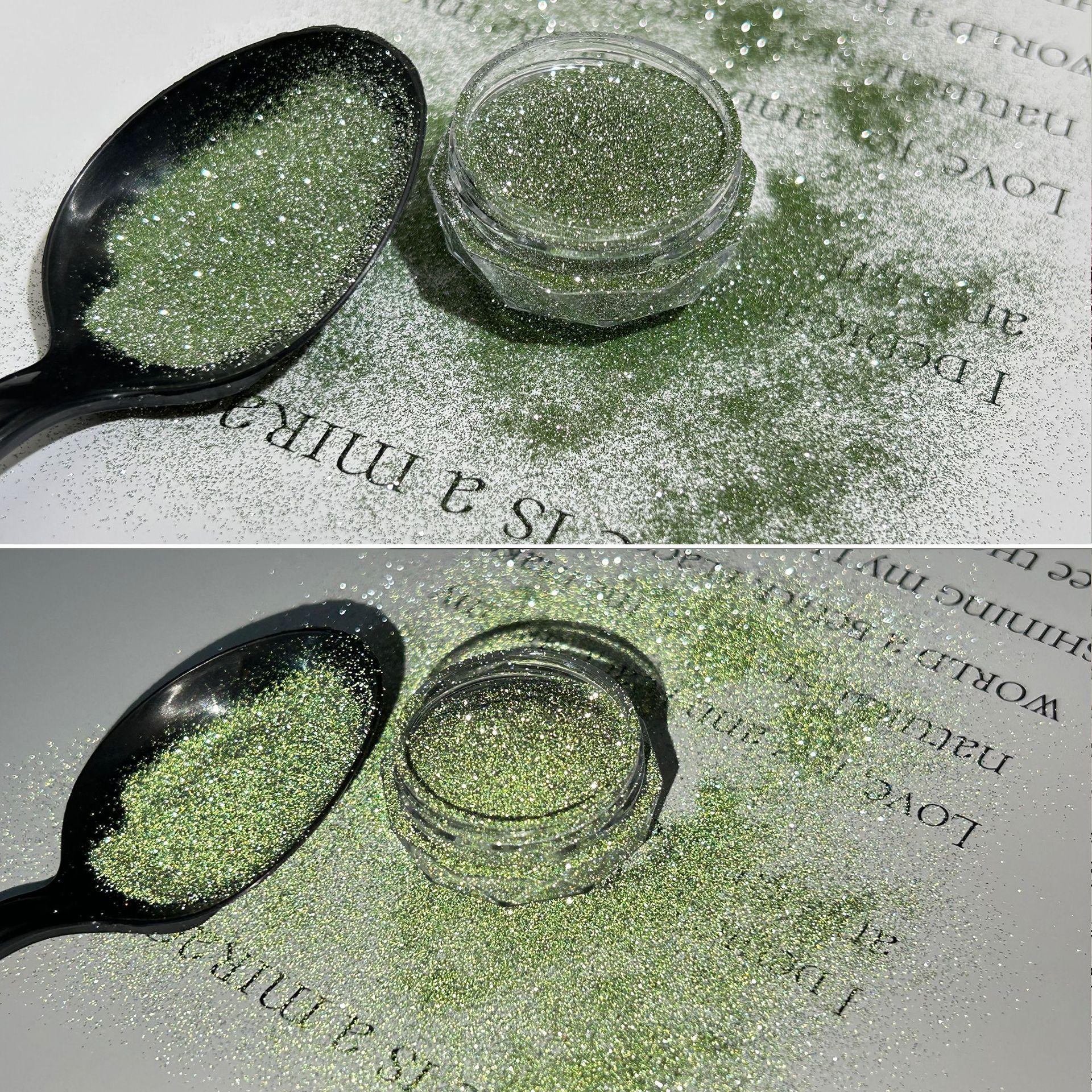 

2024 Светоотражающая Переливающаяся Пудра для Дизайна Ногтей Битый Бриллиант Лазерная Диско-пудра 3 grams - Canned