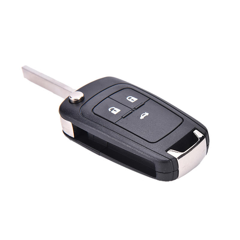 Lip Folding 3 Button Flip Remote Key Shell Case Cover Fob For Chevrolet Cruze