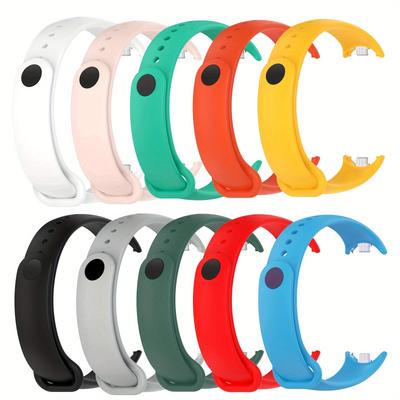 10pcs Watchband for Xiaomi Mi Band 10 9 8 Silicone Bracelet for XiaoMi Band 10 Wrist Strap for Man Women