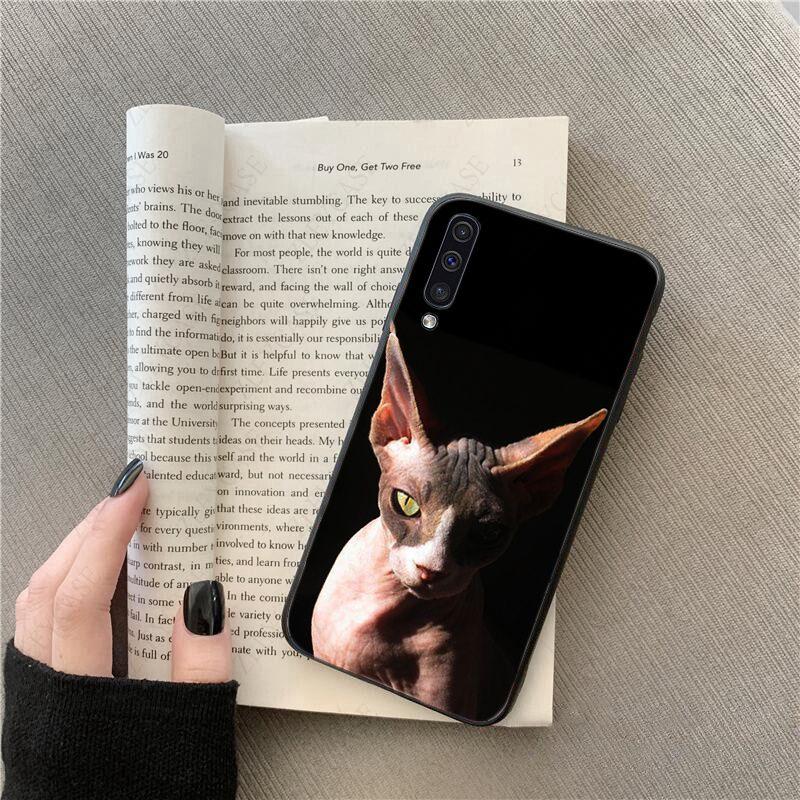 Tattoo Sphinx Cat  Phone Cover Shell For Samsung Galaxy A51 A71 A21S A10 A20S A20E A30S A40 A50 A70 A11 A40 M31 M30S Coque Case