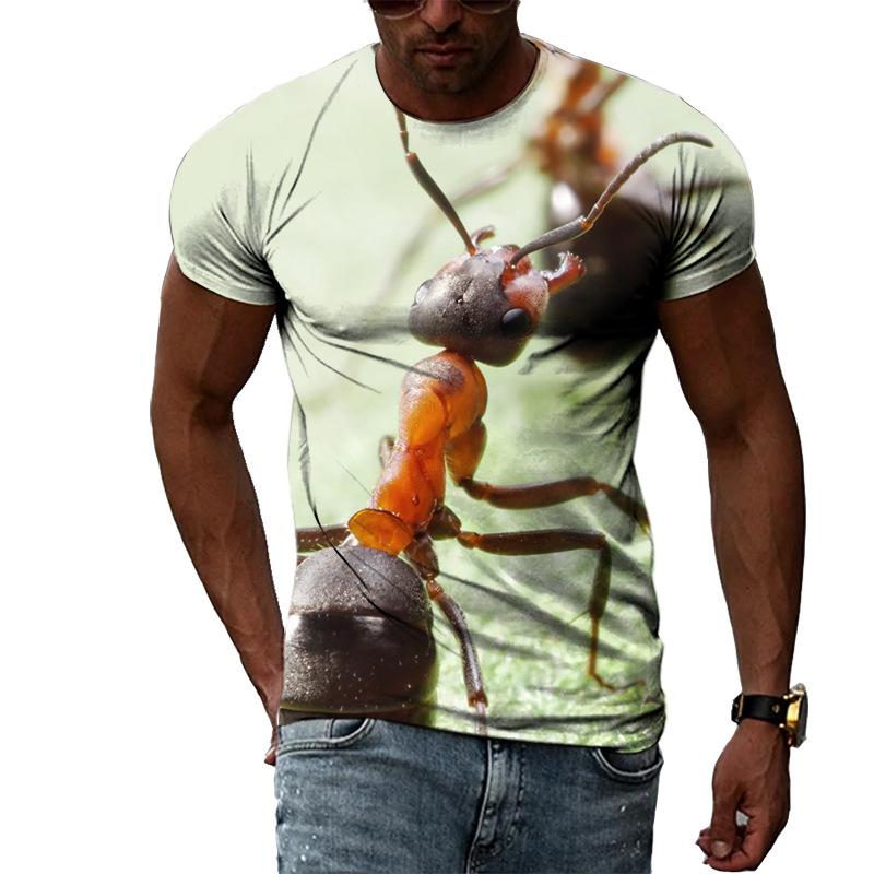 Ant Series 3D Printed Tee Shirts Men's Casual Fashion Men Top Summer Short Sleeve T-shirt