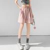 Ice silk quick-drying shorts women's summer new high-waisted loose-fitting outer wear casual wide-leg pants sports