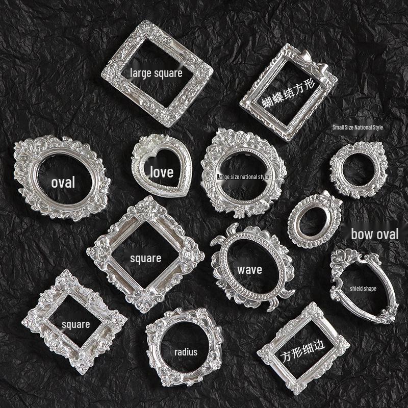 Европейская ретро барокко смола фоторамка реквизит для фотосъемки фон и украшение Heart [36*45mm]