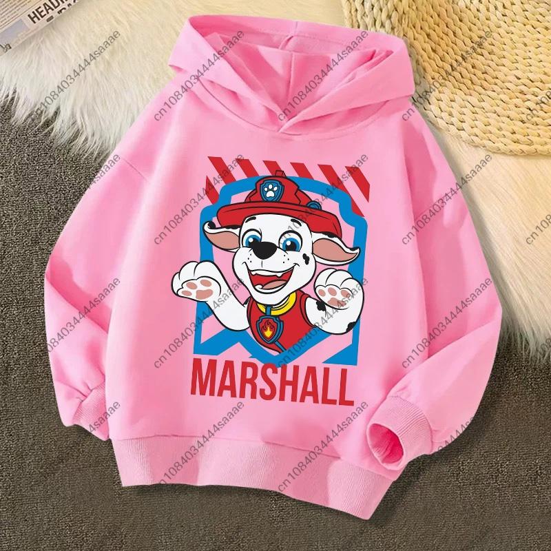 Cute PAW Patrol Kids Hoodies Skye Rubble Print Sweatshirt Trendy Long Sleeve Pullover Toddler Boys Girls Daily Outfit Gifts