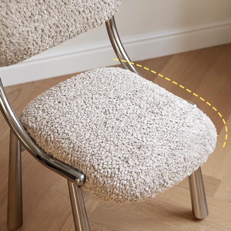 Portable Dresser Chair Elegant Backrest Chair Luxury Velvet Bedroom Chairs Comfortable Adult Nordic Makeup Chairs Furniture