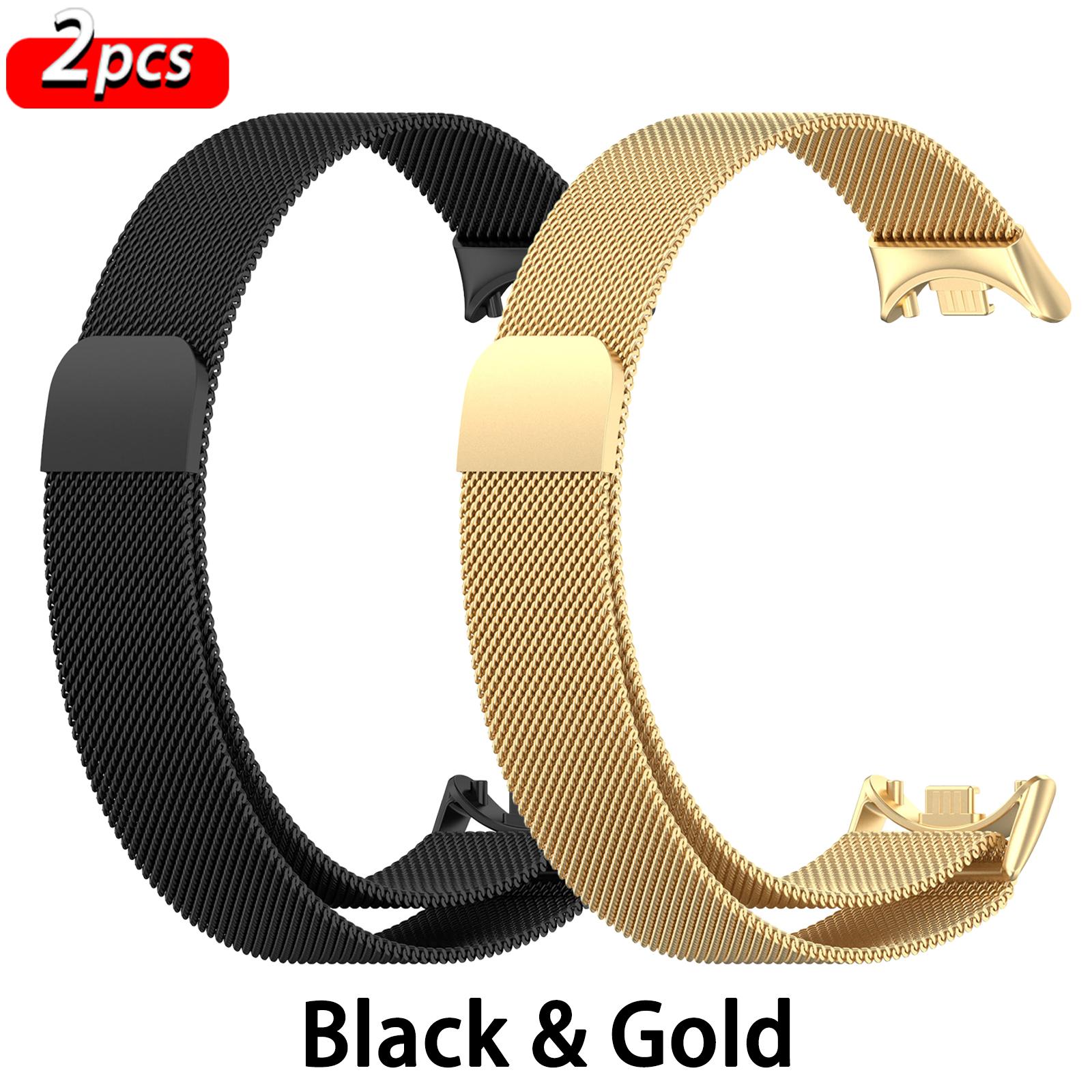 

2 шт. Нержавіюча сталь для Xiaomi mi band 10 Ремінець miband8 miband 9 Correa Браслет Xiaomi Smart Band 8 Міланська петля Аксесуари For Miband 10