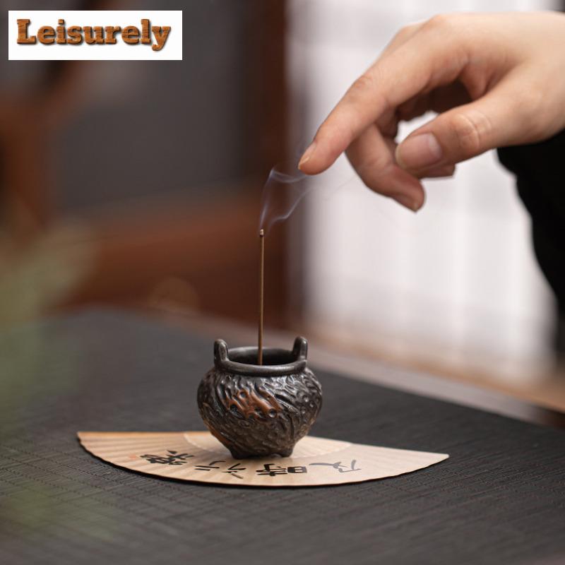 Vintage Stativ Mini Räucherstäbchenhalter Chinesischer Dreibeiniger Linienbrenner Brenner Innenbereich Zen Aromatherapie Sitz Schreibtisch Handwerk