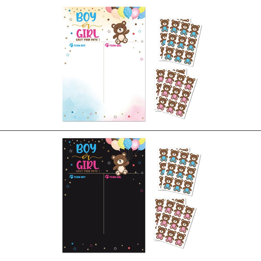 Gender Reveal Ideas Games 36 Voting Gender Reveal Party Decorations Boy or Girl Party Supplies for Gender Reveal Use