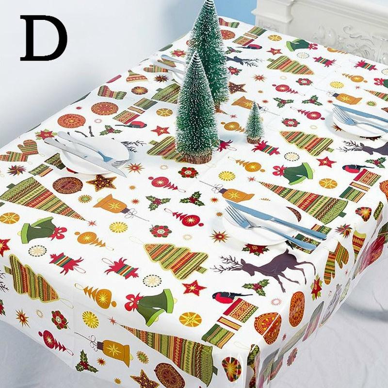 קישוט שולחן מפה חד פעמית קישוטי חג המולד לבית קישוטים עשה זאת בעצמך עיצוב לחג המולד