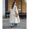 Moka'na French Hepburn Style Long Sleeve Women's Coat