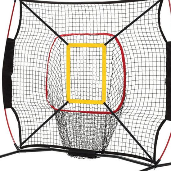 Baseball Strike Zone Target Net with Hooks Portable Softball Baseball Pitching Accuracy Training