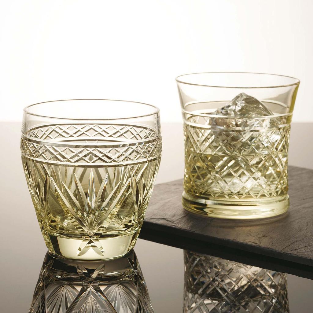 Toyo Sasaki Glass Amber Free Glass in Stylish (Small) 18910DGY-C564N [Made Japan, Glass, 240ml]