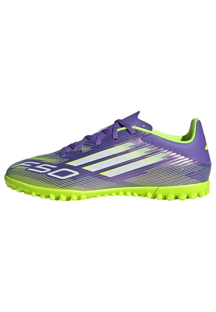 Adidas F50 Club TF NIL89 Futsal Purple Lemon Size Cm Shoes, Rush/Footwear White/Lucid (JI0026), 29.0