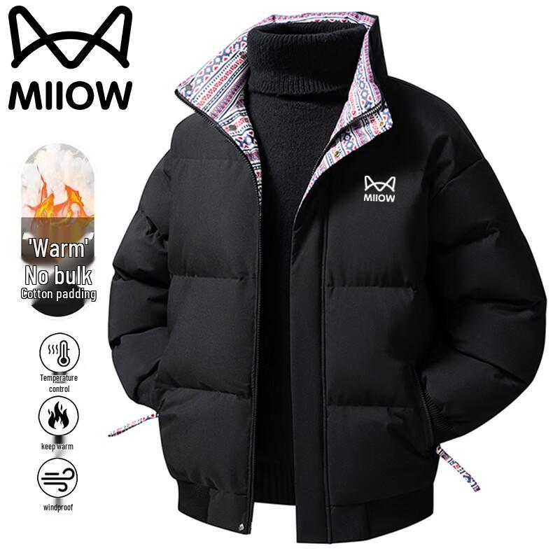MaoRen Unisex Stand Collar Padded Jacket