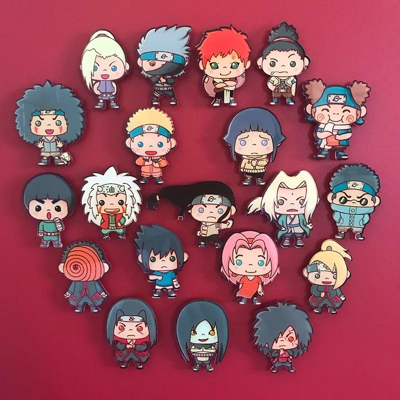 Naruto Cartoon Animation Peripheral Acrylic Refrigerator Magnet Sticker Kawaii Creative Interior Decoration Pieces 20 Entertaining Play Safe