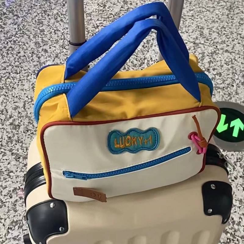 Makeup Capacity Large Bag Fashion Cute Color Contrast Travel Wash Portable Style