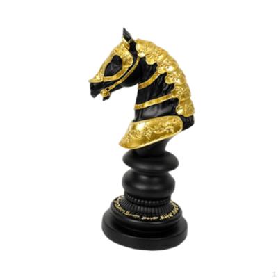 Šachové figurky Socha Pryskyřičná figurka Řemeslná Umělecká Šachová figurka Stolní ozdoba na stůl