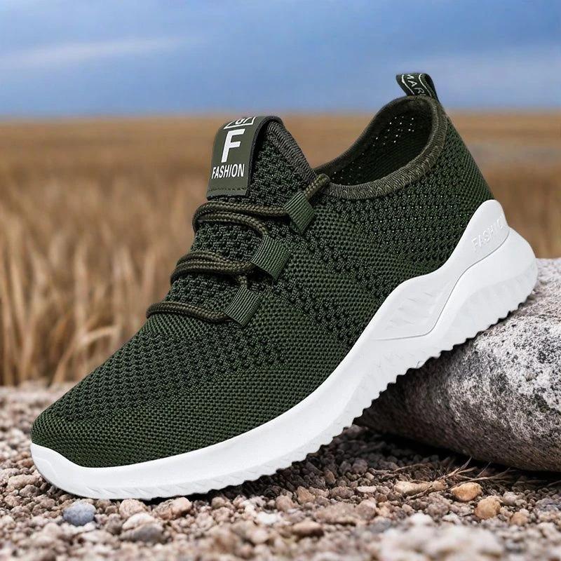 2025 new old Beijing cloth shoes one-pedal versatile comfortable lightweight fly-woven non-slip soft surface casual shoes