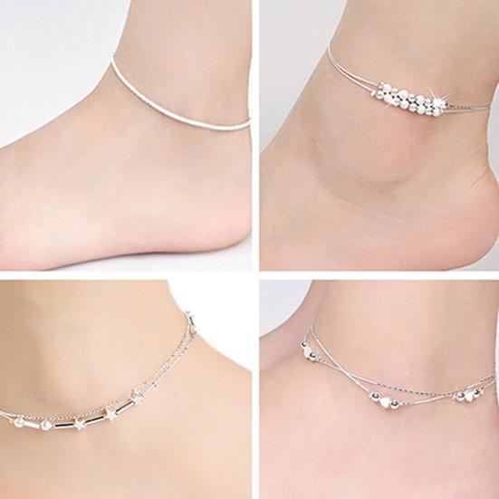 Anklet Exquisite Adjustable Women Star Heart Beads Pendant Foot Bracelet for Shopping