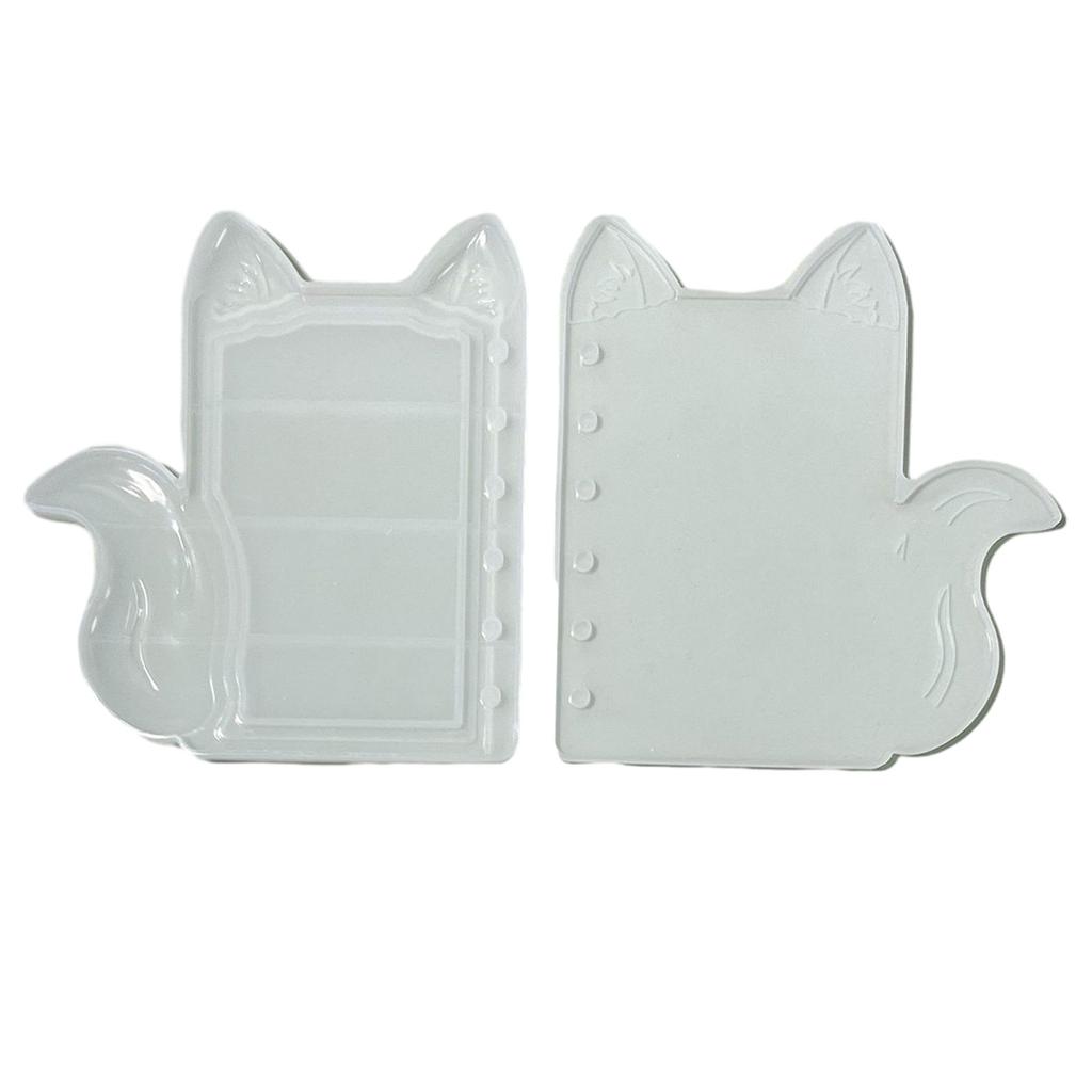 1 Set Langlebige Silikonform Katzenohrform Notizbuchform Einzigartige Epoxidharz Schmuckherstellungsformen für DIY-Enthusiasten